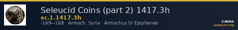 Seleucid Coins (part 2) 1417.3h — CANOA