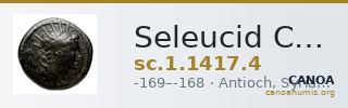 Seleucid Coins (part 2) 1417.4 — CANOA
