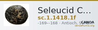 Seleucid Coins (part 2) 1418.1f — CANOA