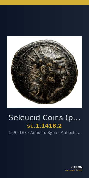 Seleucid Coins (part 2) 1418.2 — CANOA
