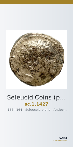 Seleucid Coins (part 2) 1427 — CANOA