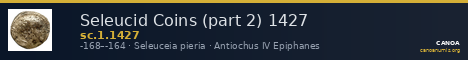 Seleucid Coins (part 2) 1427 — CANOA