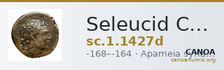 Seleucid Coins (part 2) 1427d — CANOA
