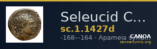 Seleucid Coins (part 2) 1427d — CANOA