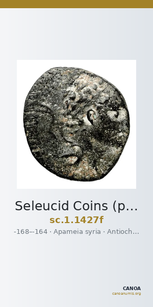 Seleucid Coins (part 2) 1427f — CANOA