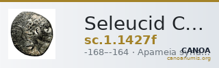 Seleucid Coins (part 2) 1427f — CANOA