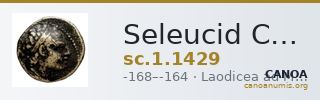 Seleucid Coins (part 2) 1429 — CANOA