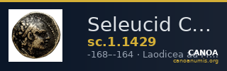Seleucid Coins (part 2) 1429 — CANOA