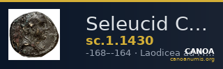 Seleucid Coins (part 2) 1430 — CANOA