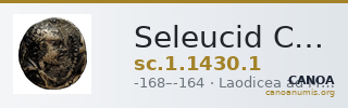 Seleucid Coins (part 2) 1430.1 — CANOA