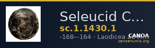 Seleucid Coins (part 2) 1430.1 — CANOA