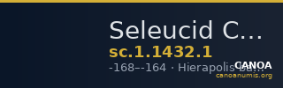 Seleucid Coins (part 2) 1432.1 — CANOA