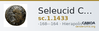 Seleucid Coins (part 2) 1433 — CANOA
