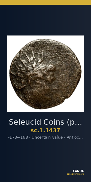 Seleucid Coins (part 2) 1437 — CANOA