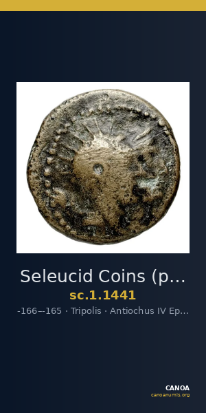 Seleucid Coins (part 2) 1441 — CANOA