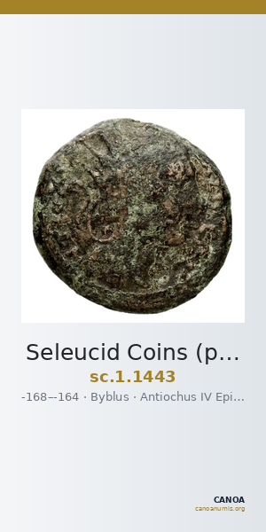 Seleucid Coins (part 2) 1443 — CANOA