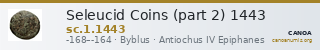 Seleucid Coins (part 2) 1443 — CANOA
