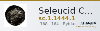 Seleucid Coins (part 2) 1444.1 — CANOA