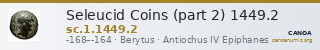 Seleucid Coins (part 2) 1449.2 — CANOA