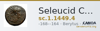 Seleucid Coins (part 2) 1449.4 — CANOA