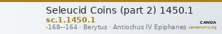 Seleucid Coins (part 2) 1450.1 — CANOA