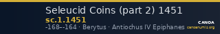 Seleucid Coins (part 2) 1451 — CANOA
