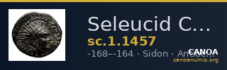 Seleucid Coins (part 2) 1457 — CANOA