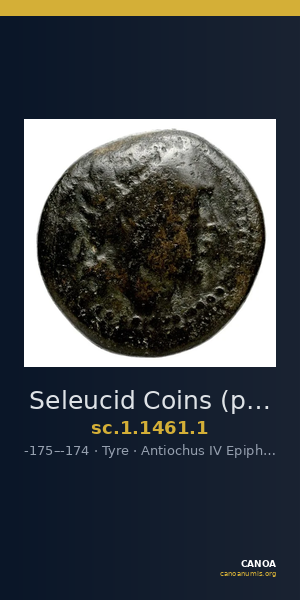 Seleucid Coins (part 2) 1461.1 — CANOA