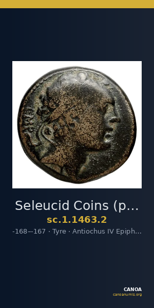 Seleucid Coins (part 2) 1463.2 — CANOA