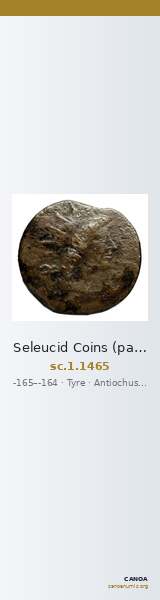 Seleucid Coins (part 2) 1465 — CANOA