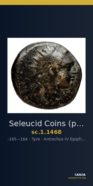 Seleucid Coins (part 2) 1468 — CANOA