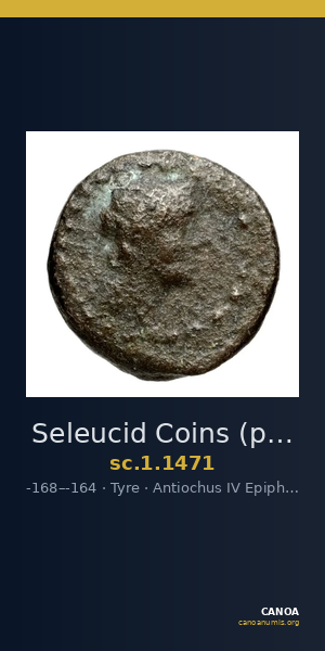 Seleucid Coins (part 2) 1471 — CANOA