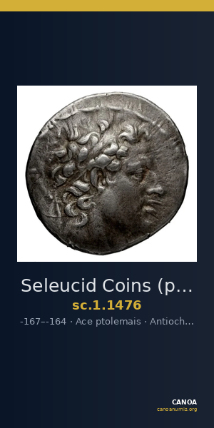Seleucid Coins (part 2) 1476 — CANOA