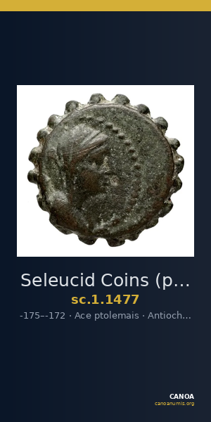 Seleucid Coins (part 2) 1477 — CANOA