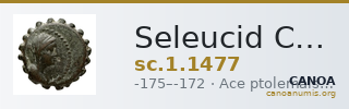 Seleucid Coins (part 2) 1477 — CANOA