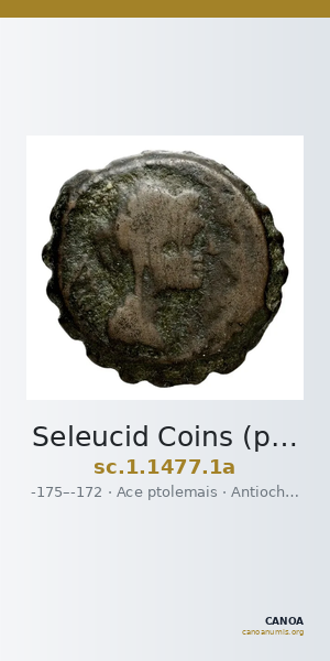Seleucid Coins (part 2) 1477.1a — CANOA
