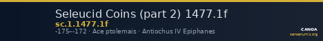 Seleucid Coins (part 2) 1477.1f — CANOA