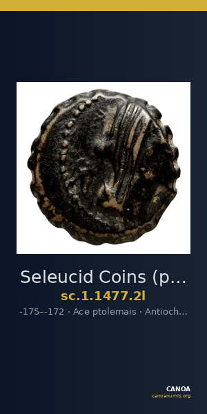 Seleucid Coins (part 2) 1477.2l — CANOA