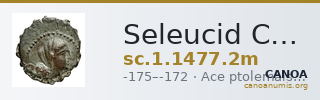 Seleucid Coins (part 2) 1477.2m — CANOA