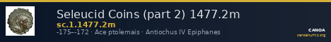 Seleucid Coins (part 2) 1477.2m — CANOA