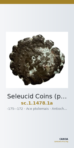Seleucid Coins (part 2) 1478.1a — CANOA