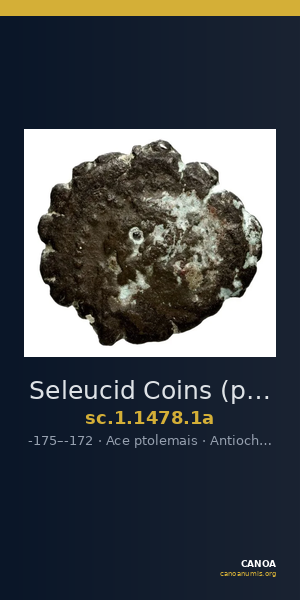 Seleucid Coins (part 2) 1478.1a — CANOA