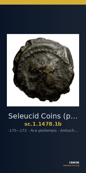 Seleucid Coins (part 2) 1478.1b — CANOA