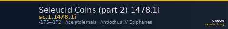 Seleucid Coins (part 2) 1478.1i — CANOA