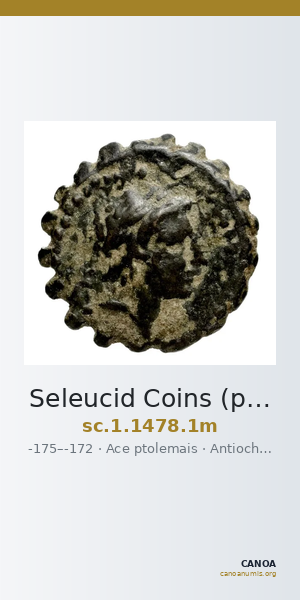 Seleucid Coins (part 2) 1478.1m — CANOA