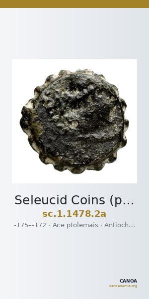 Seleucid Coins (part 2) 1478.2a — CANOA