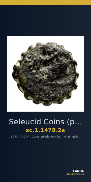 Seleucid Coins (part 2) 1478.2a — CANOA