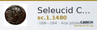 Seleucid Coins (part 2) 1480 — CANOA