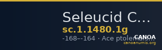 Seleucid Coins (part 2) 1480.1g — CANOA