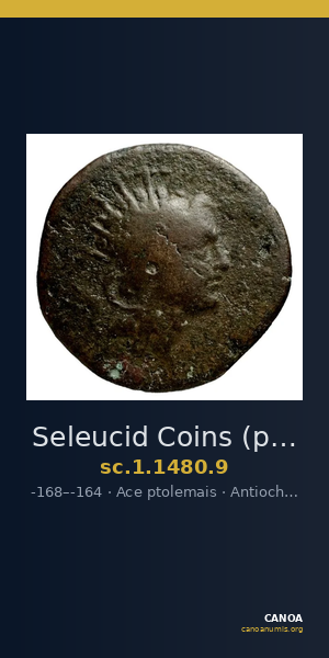 Seleucid Coins (part 2) 1480.9 — CANOA